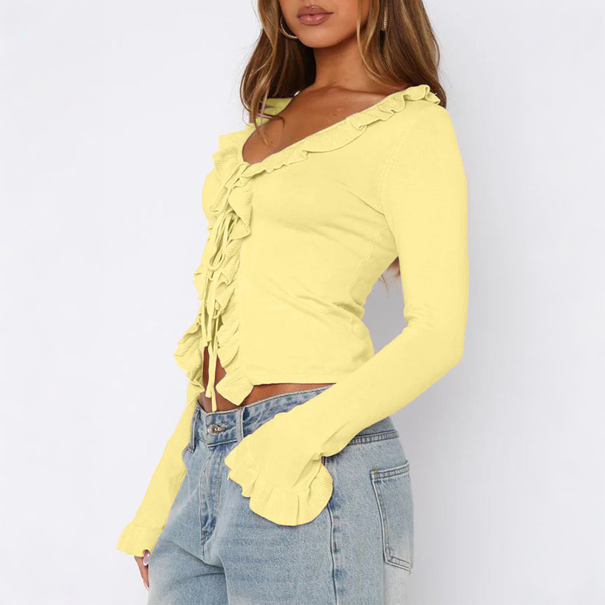 Women's Innovative Hot Long-sleeved T-shirt Woolen Blouses