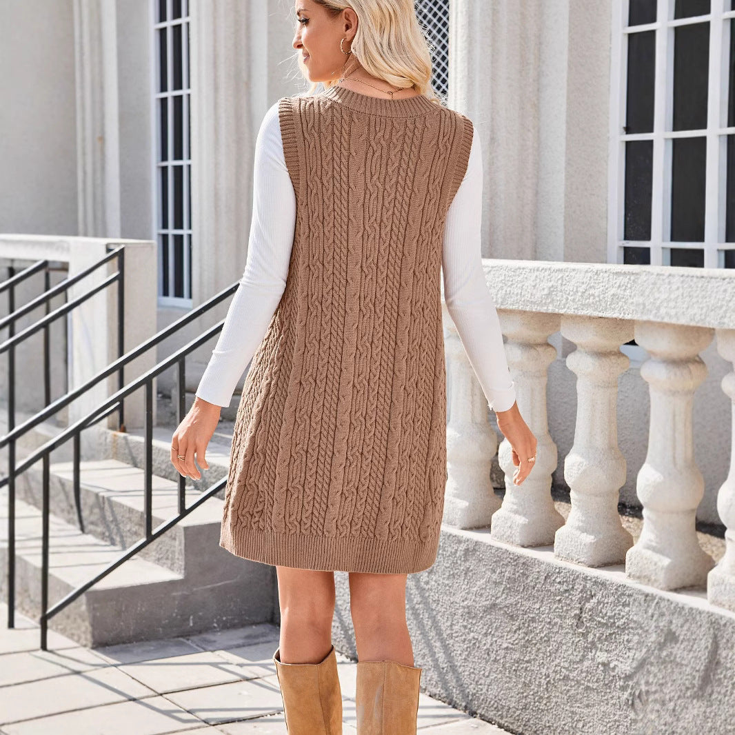 Women's Stylish Trendy Woolen Casual Suspender Sweaters