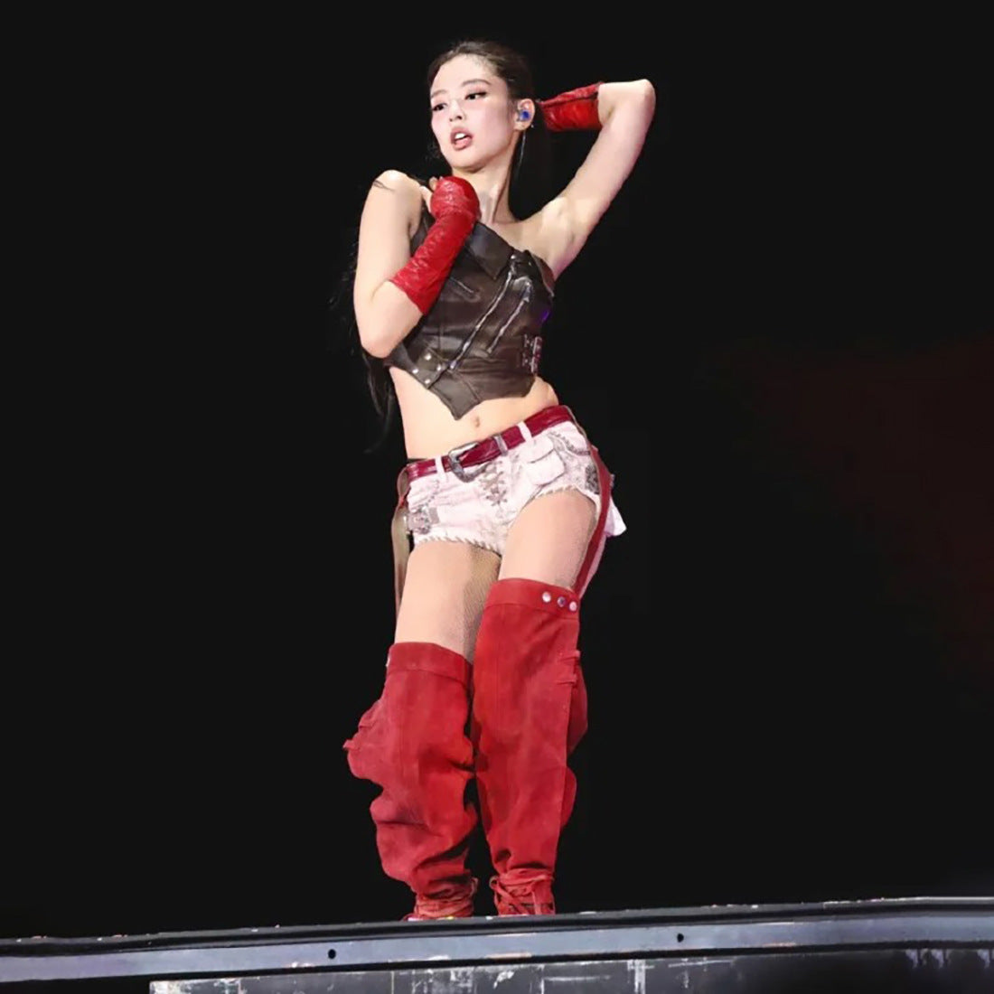 Women's Autumn Punk Asymmetric Oblique Zipper Design Tops