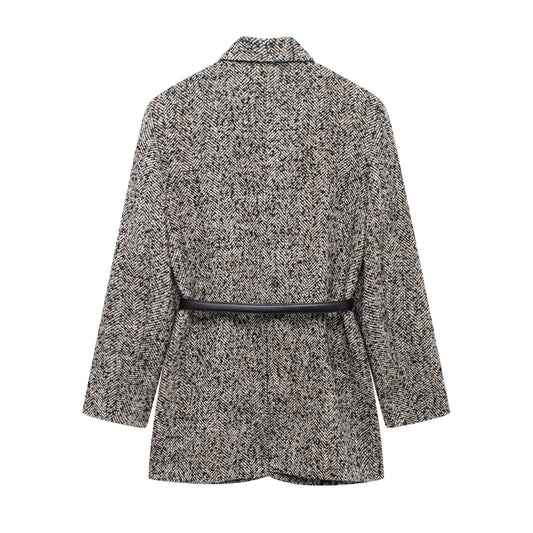 Women's Slouchy Versatile Belt Loose Waist Blazers