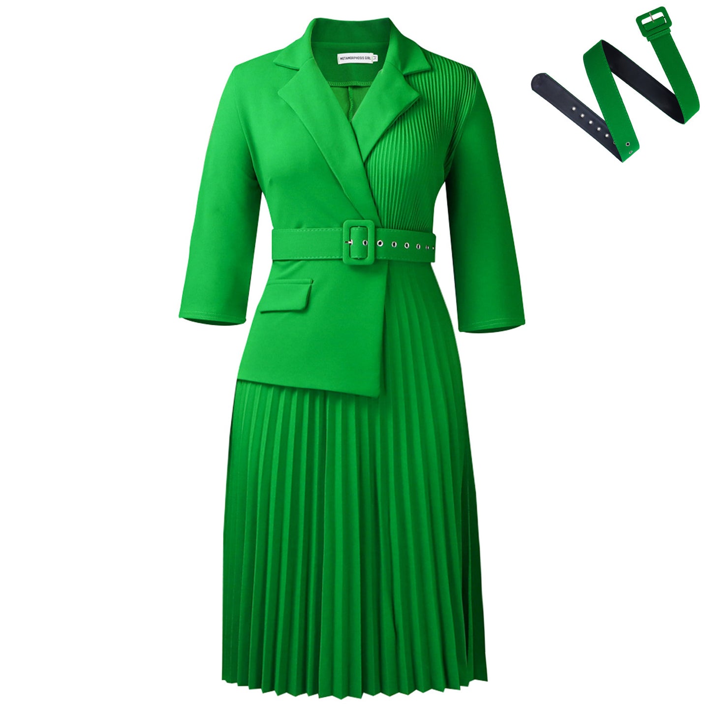 Women's Female Collar Temperament Pleated African Dress Dresses