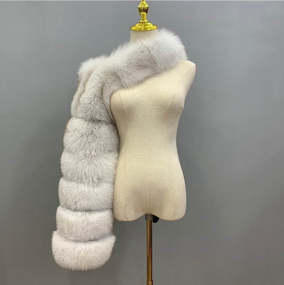 Women's Fur For Imitation Long Sleeve Shawl Coats