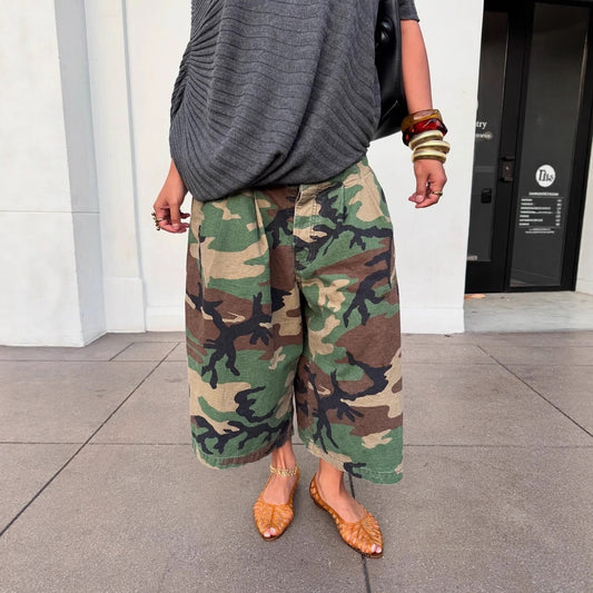Women's Hipster Fashion Casual Camouflage Tooling Style Pants