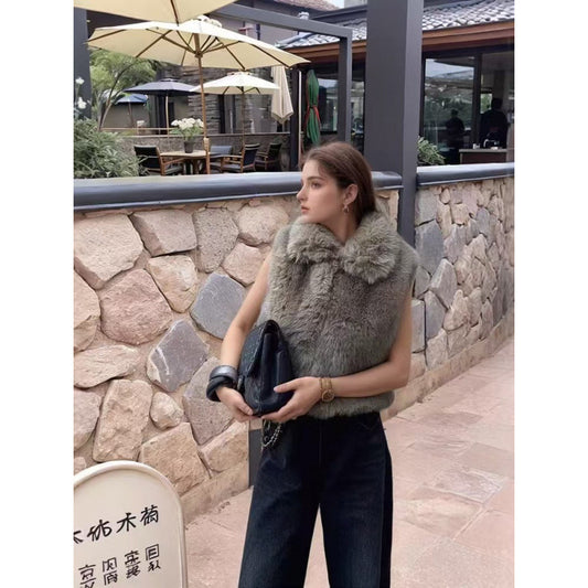 Women's Innovative Street Fashion Faux Fur Coats