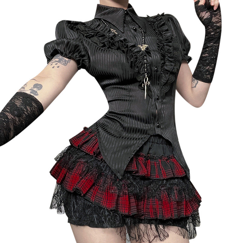 Spider Web Pumpkin Asian Culture Summer Skirts