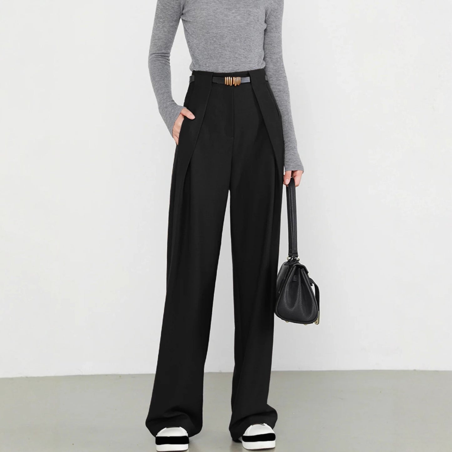 Idle Style High-grade High Waist Loose Pants