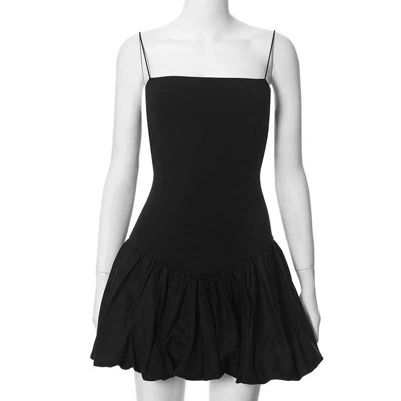 Women's Summer Solid Color Sleeveless Sexy Strap Dresses