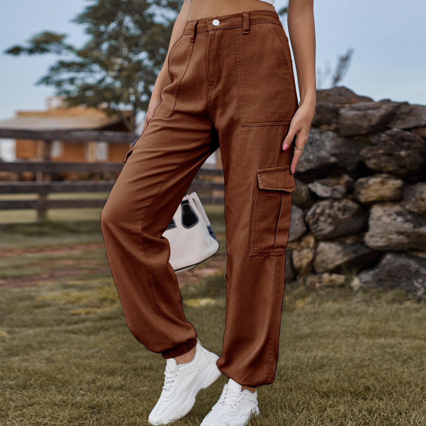 Women's Denim Design Personality Work Clothes Trousers Jeans