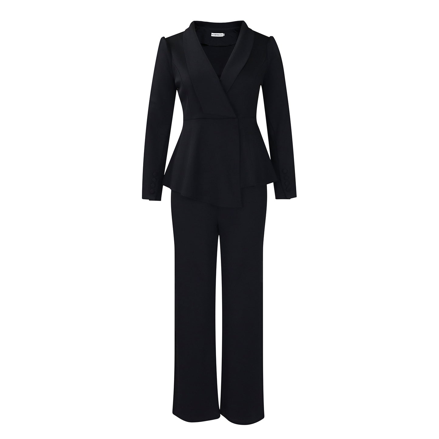 Women's Winter Fashion Elegant Ruffle Wide Leg Suits