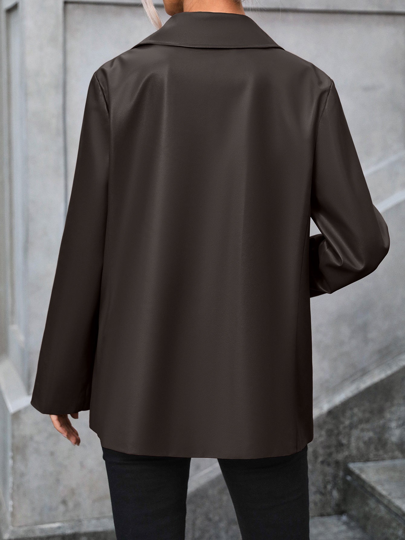 Women's Fashion Fan Car Leather Single-breasted Jackets