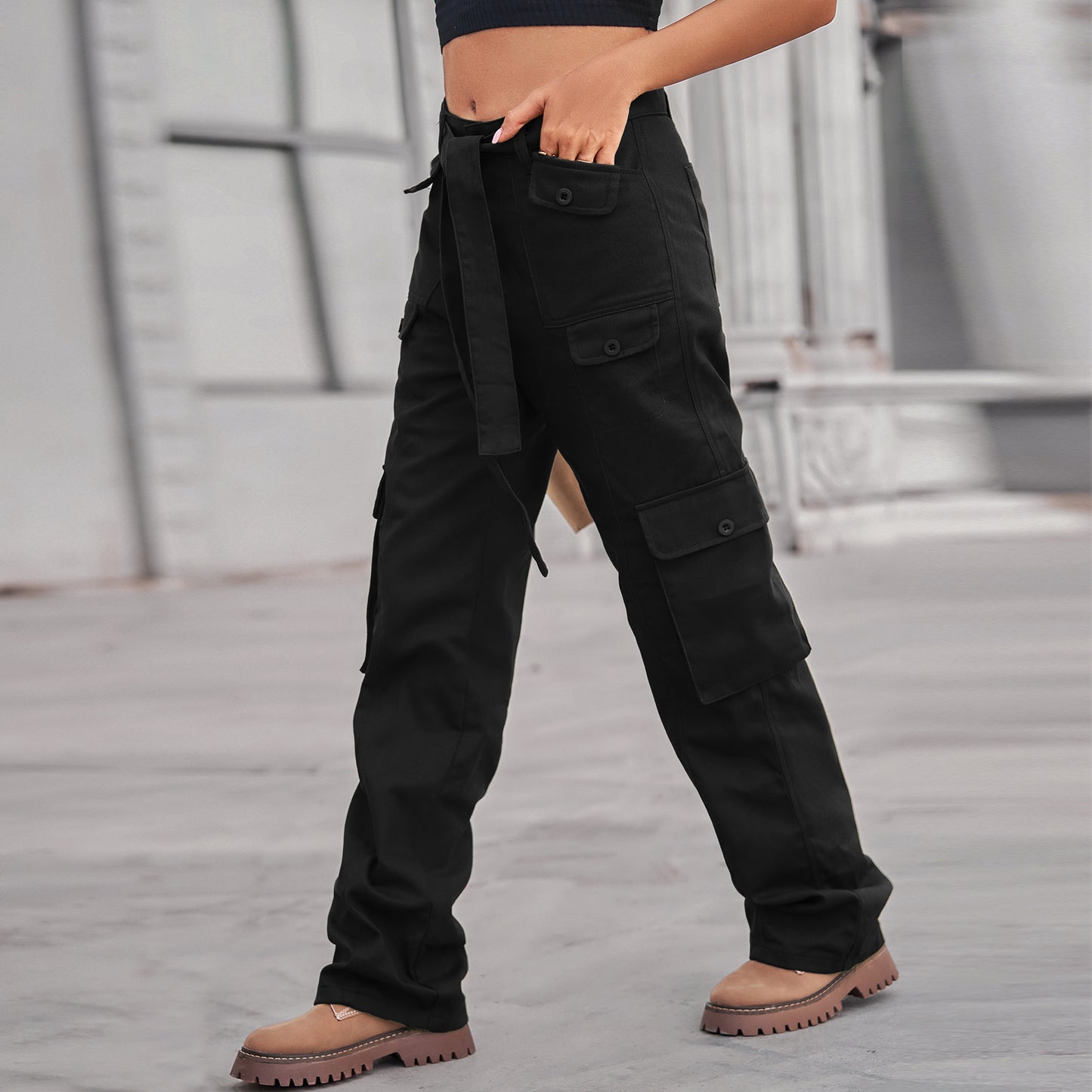 Glamorous Washed Denim Casual Working Trousers Jeans