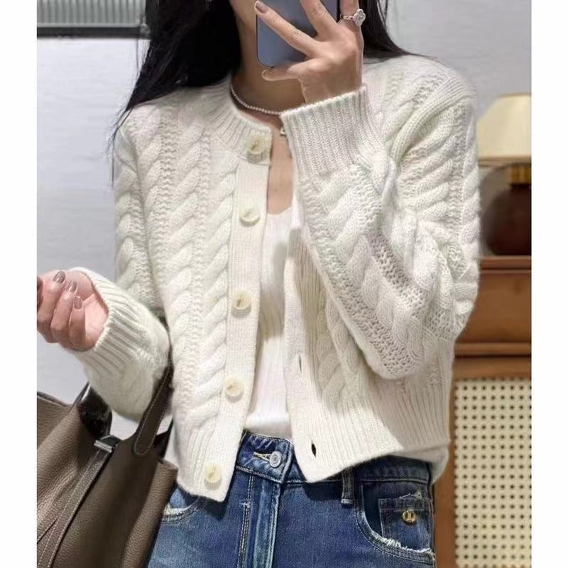 Women's Autumn Wear Korean Twisted Outer Soft Women's Sweater