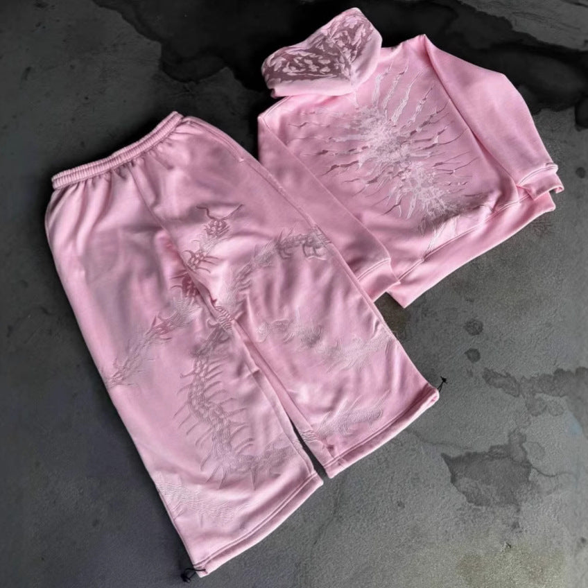 Women's & Men's & Street Retro Hip Hop Embroidery Personality Sweaters