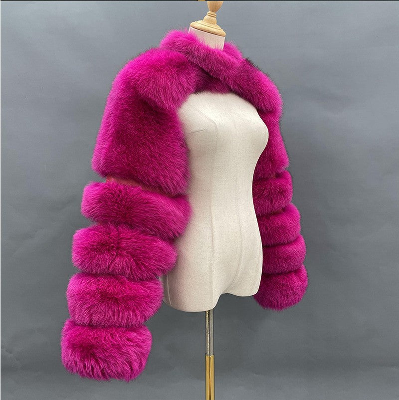 Women's Fur Artificial Imitation Fox Ultra Faux Coats