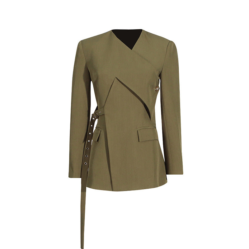 Women's Autumn Comfort Casual Temperament Wild Belt Suits