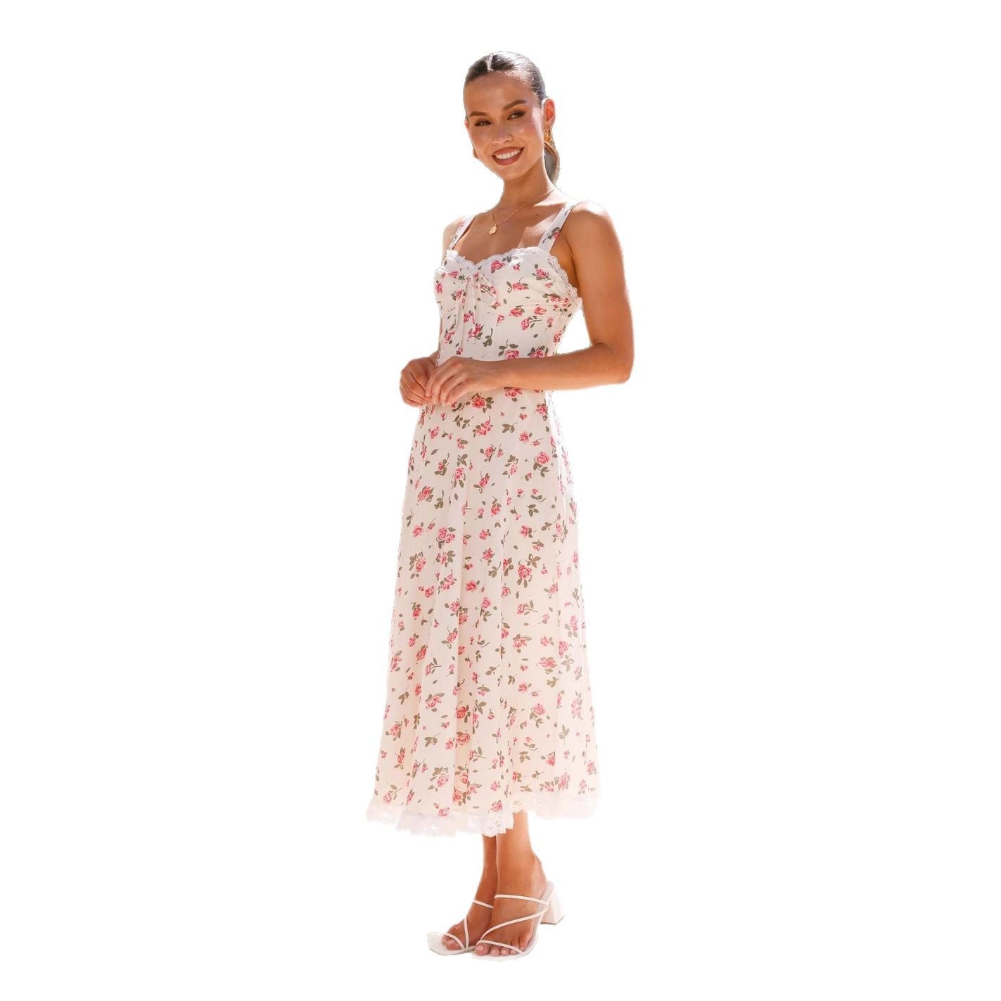 Pretty Independent Seaside Vacation Dress Sling Dresses