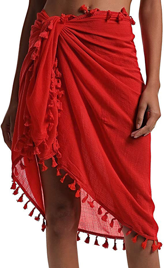 Color Tassel Beach Apron Various Wearing Skirts