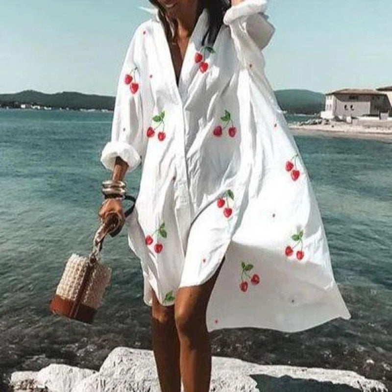 Innovative Creative Fashion Temperament Shirt Dress Dresses