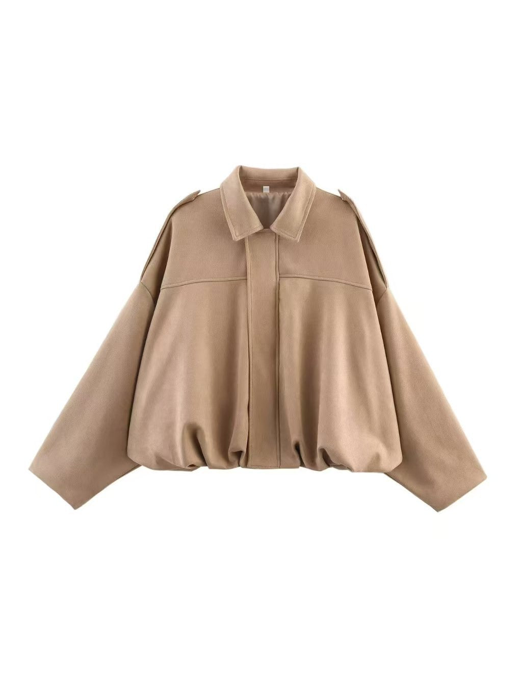 Women's Spring Fashion Pilot Batwing Sleeve Zipper Jackets