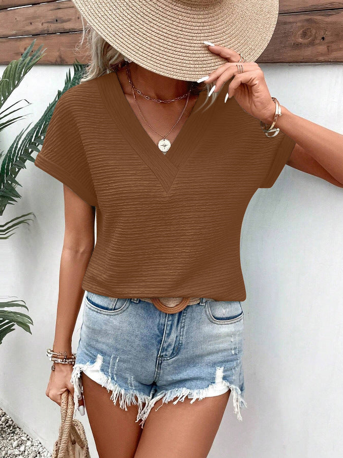 Women's Comfortable Fashion Loose Sleeve T-shirt Blouses