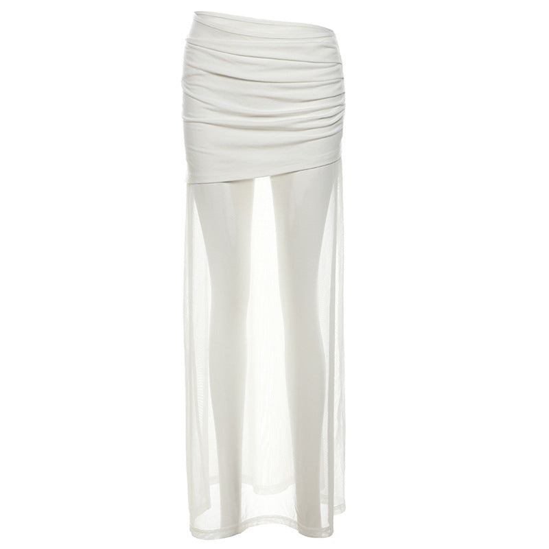 Women's Summer Solid Color Slimming Street Fashion Skirts