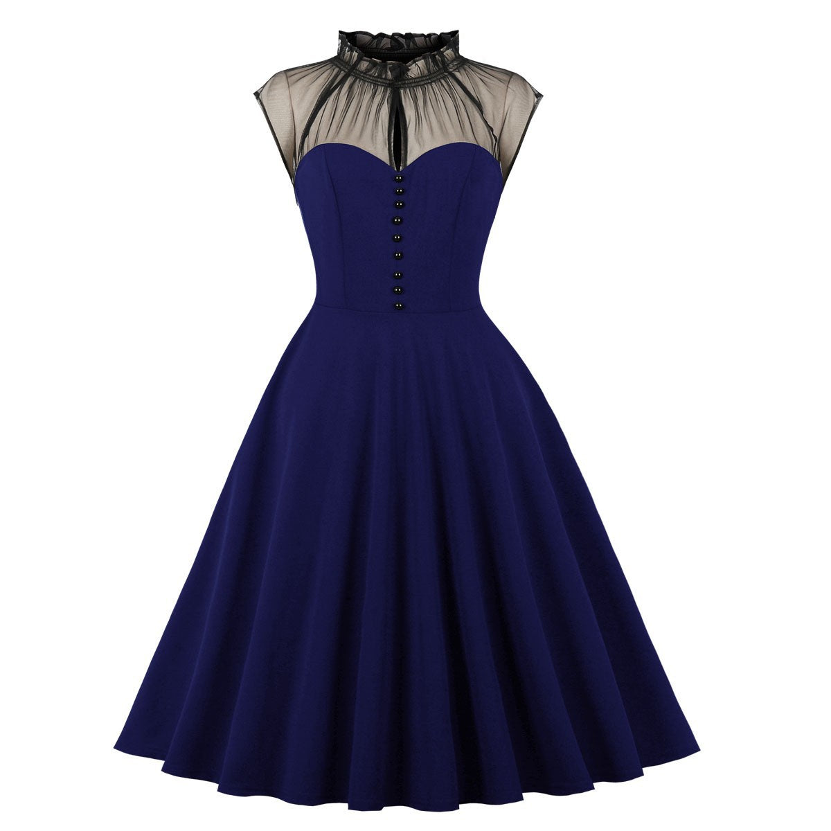 Halloween Mesh Stitching Flying Sleeves Large Swing Dress Dresses