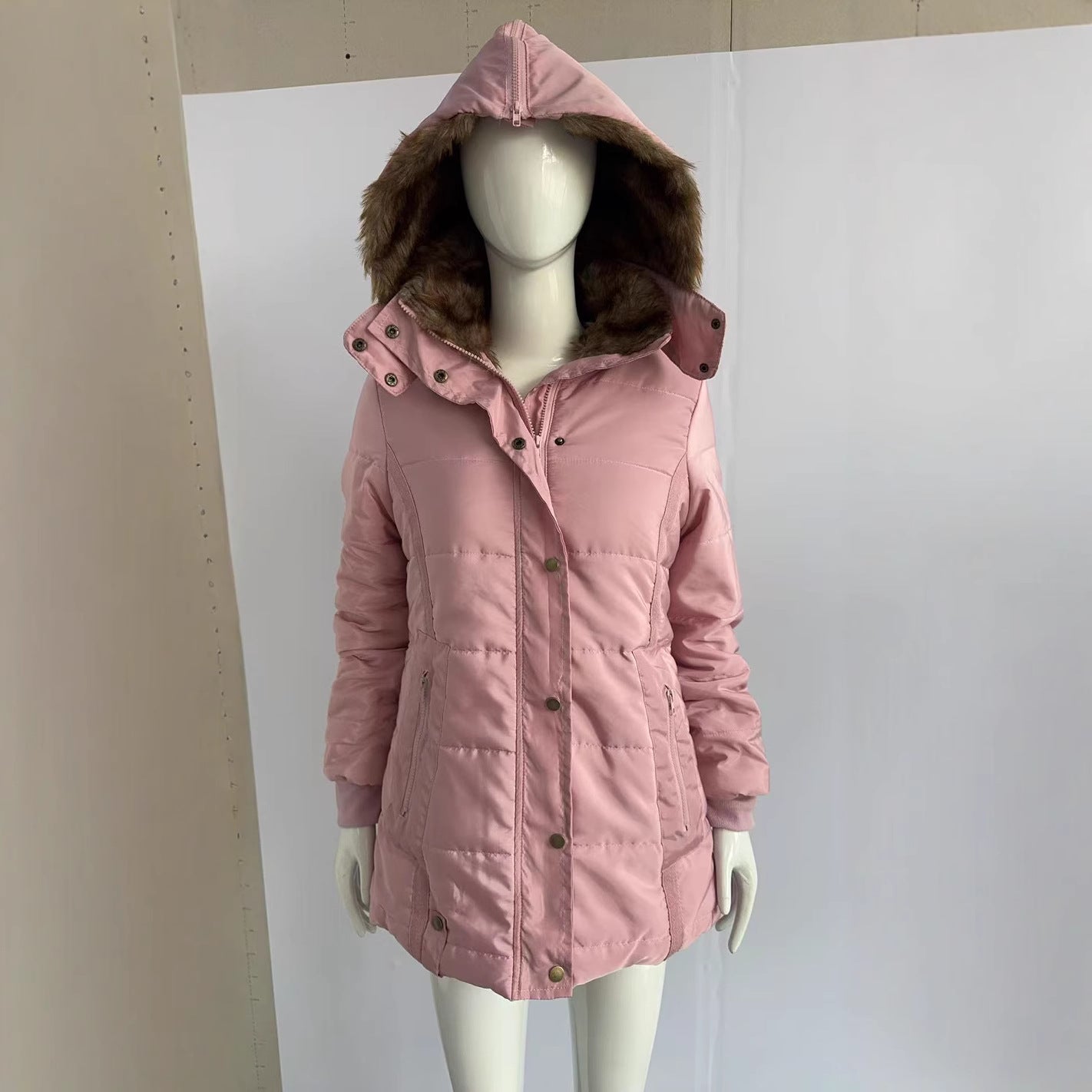 Women's Winter Warm Fur Collar Cotton Clothes Coats