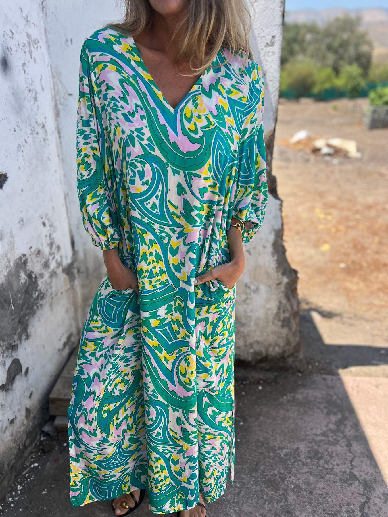 Unique Classy Women's Printed Casual Long Dress