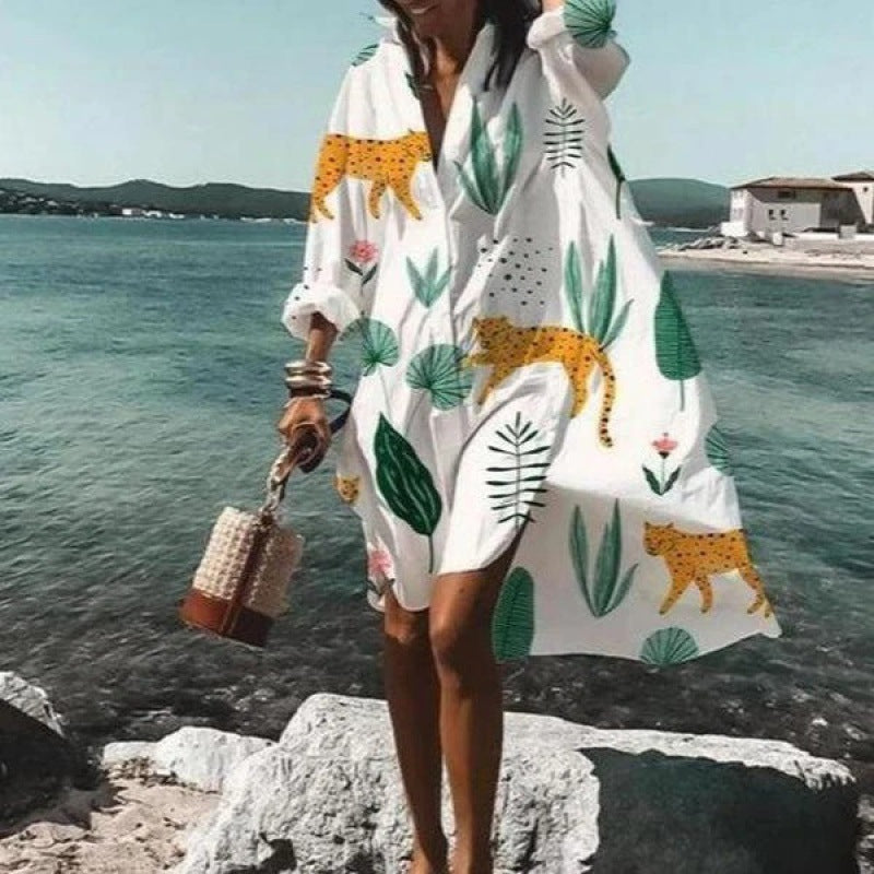 Innovative Creative Fashion Temperament Shirt Dress Dresses