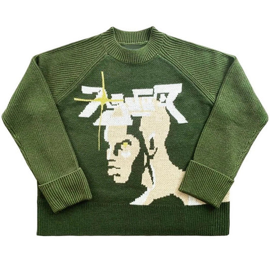Women's & Men's & Loose Gothic Letter Character Printed Macaron Sweaters