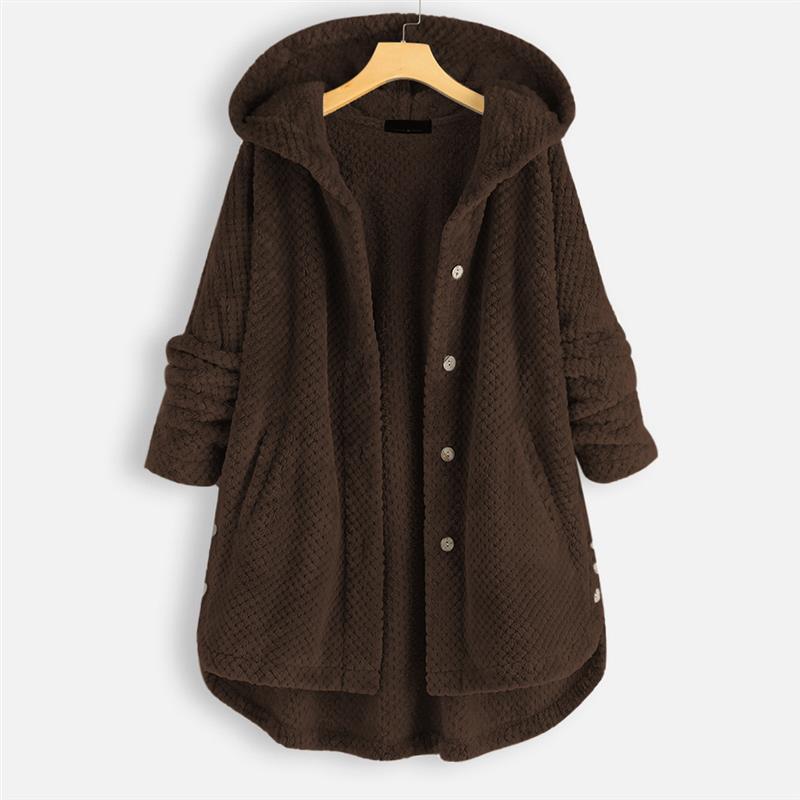 Women's Winter Hooded Double-sided Veet Sweatshirt Fashion Coats