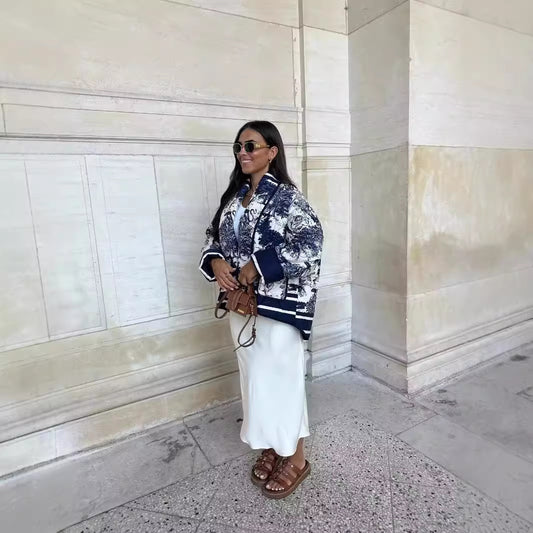 Women's Durable Charming Printing Cotton Fashionable Jackets