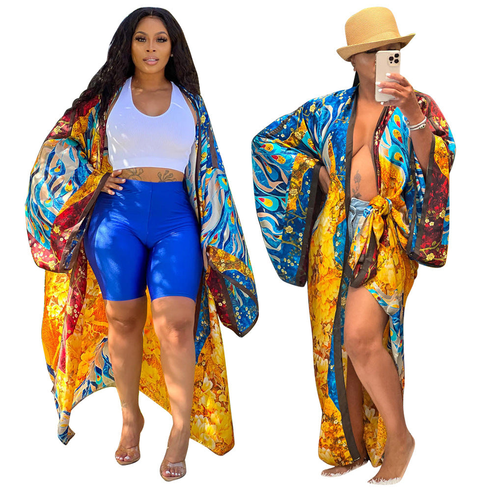 Women's Artificial Silk Fashion Casual Trench Coats
