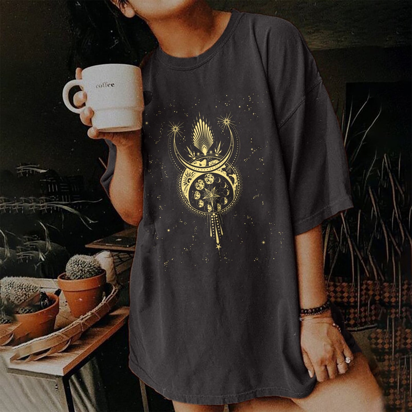 Women's T-shirt Summer European Vintage Printed Skull Blouses