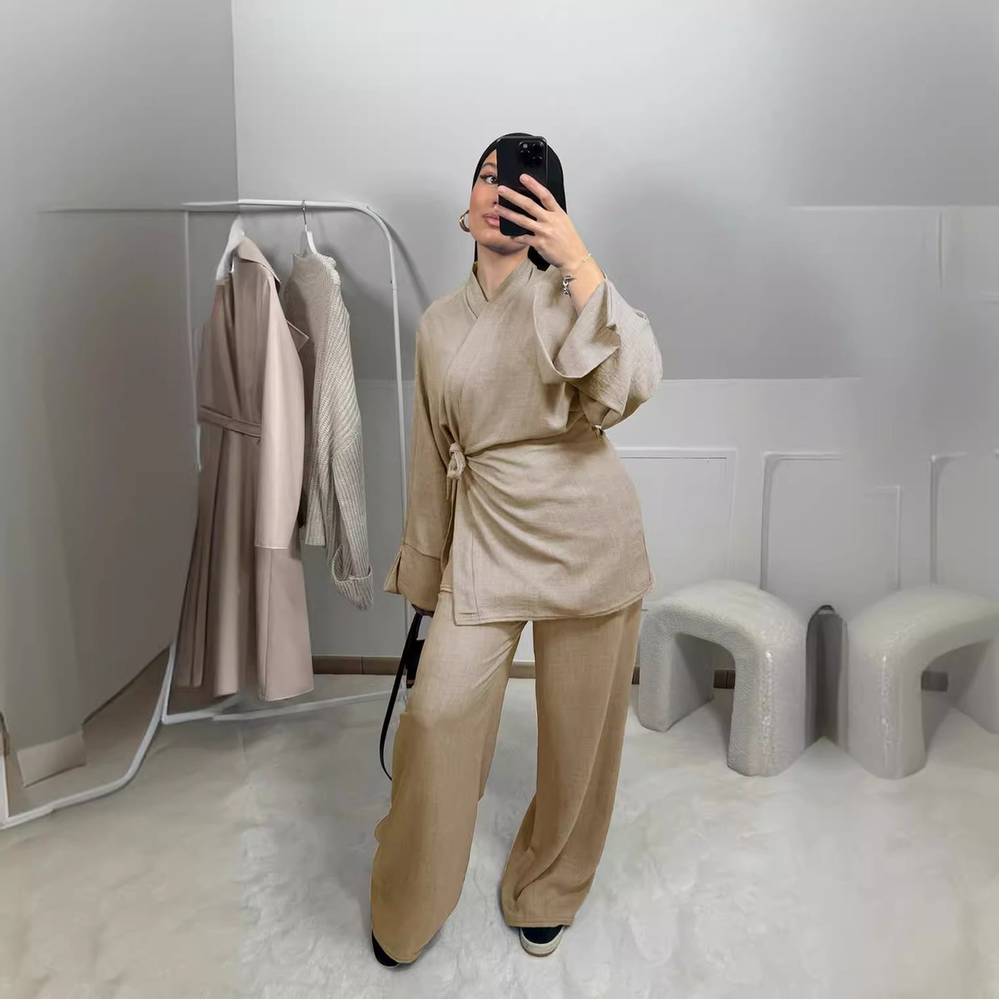 Casual Classic Unique Elegant Turkish Two-piece Suits