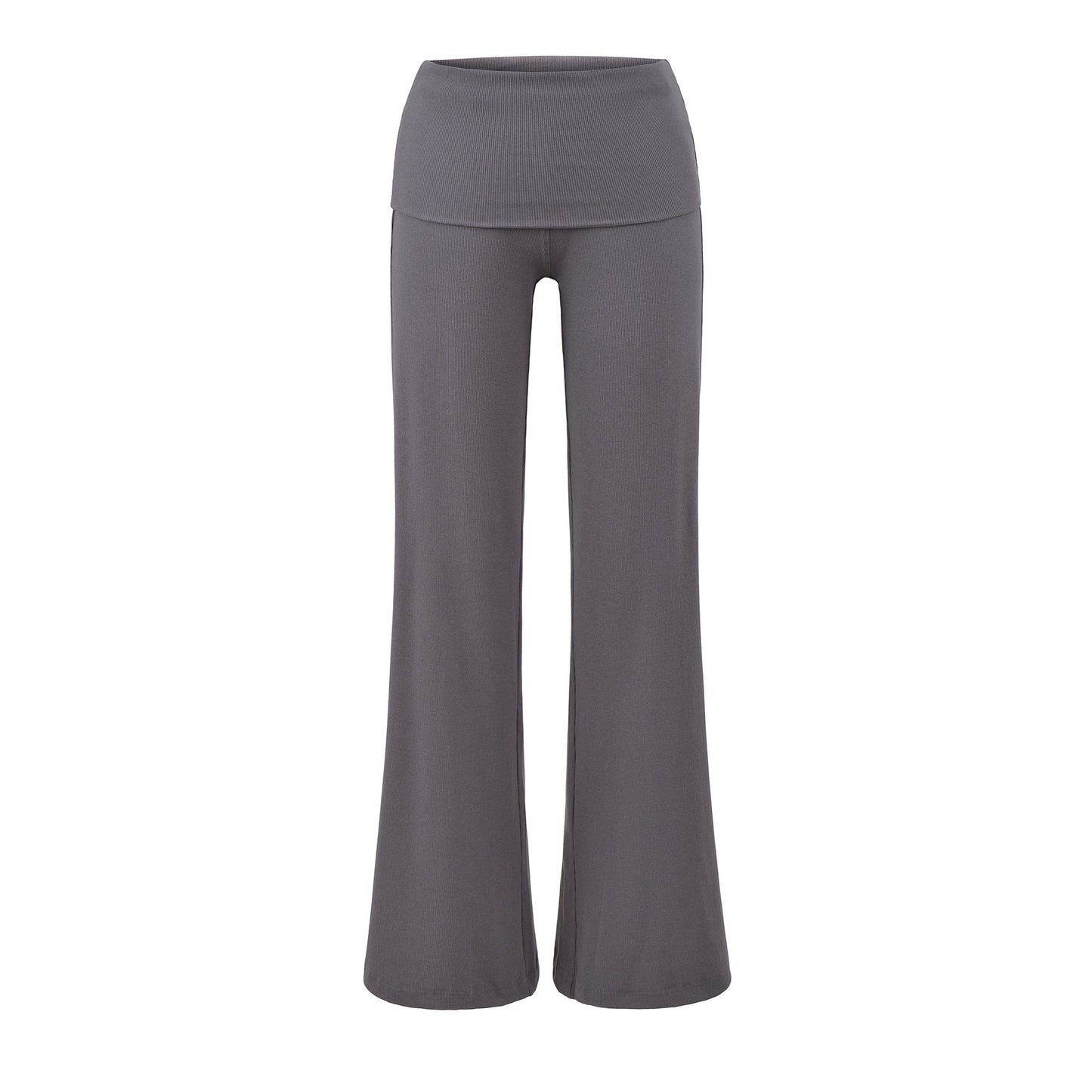 Women's Foldable Waist Of Trousers Knitted Culottes Pants