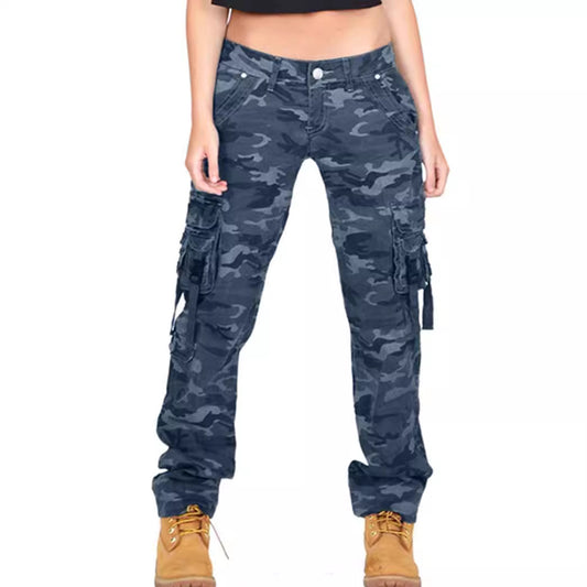 Women's Camouflage Loose Outdoor Casual Sports Overalls Pants