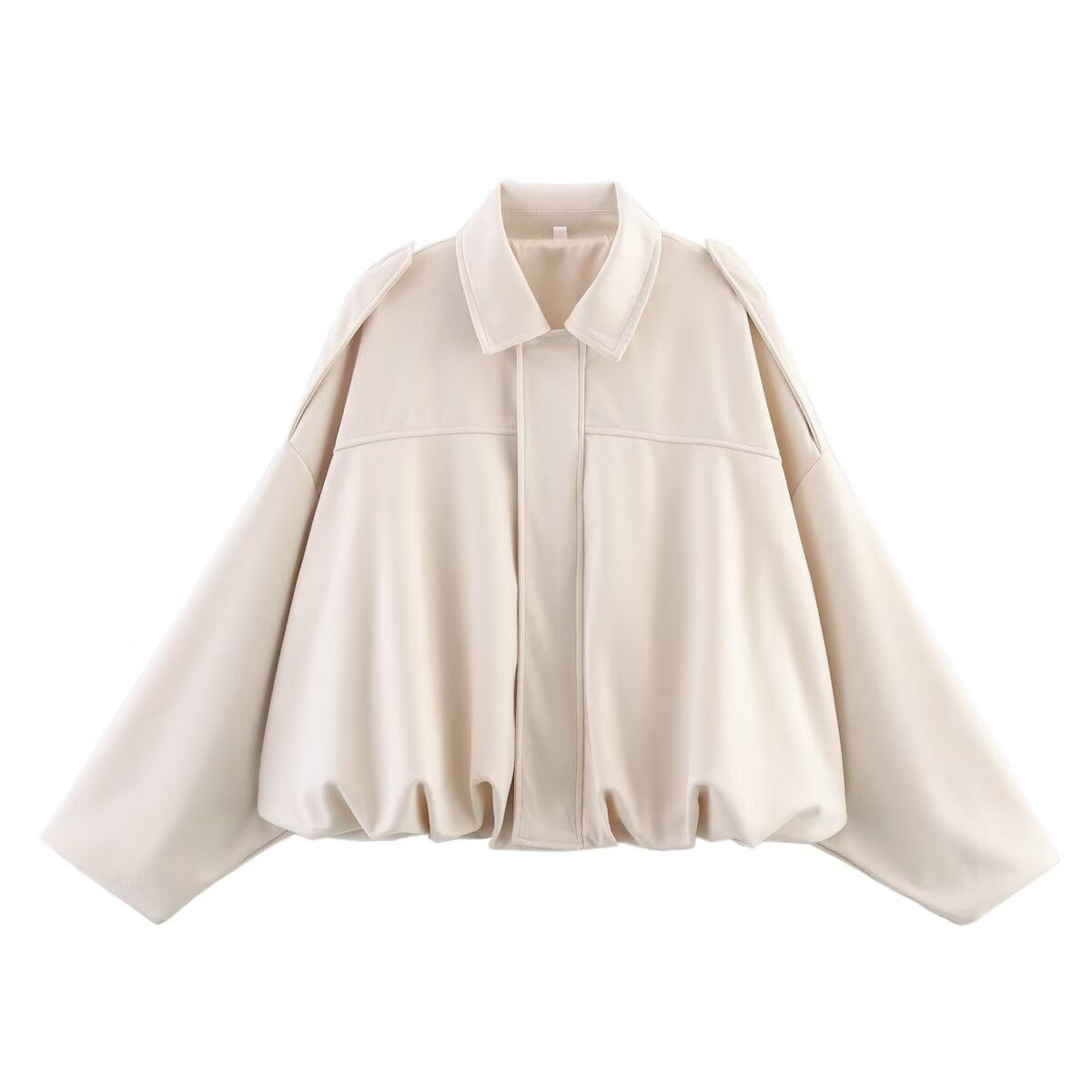 Women's Fashion Bomber Batwing Sleeve Zipper Casual Jackets