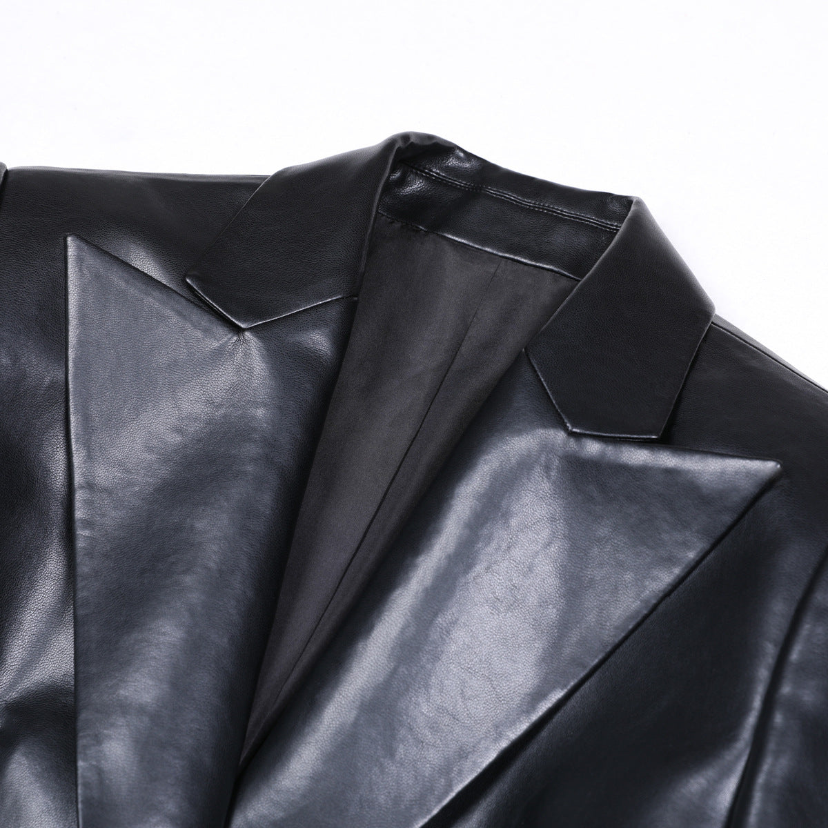 Leather Slim Fit Temperament Commute Fashion Blazers