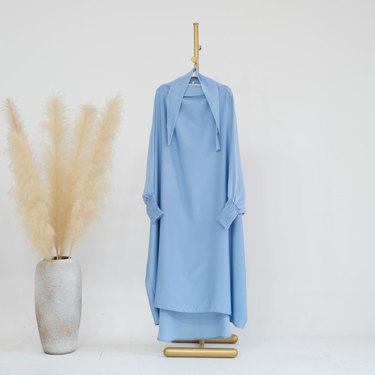 Turkish Swing Solid Color Robe Dress Dresses