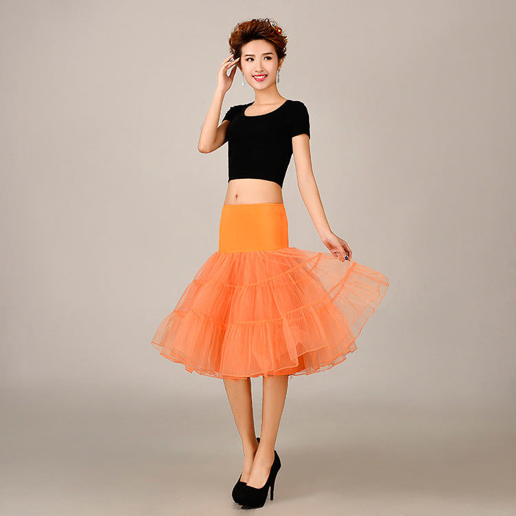 Boneless Gauze Crinoline Violent Color Slip Wedding Dresses