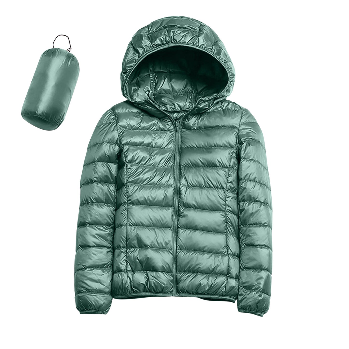 Women's Winter Casual Solid Color Lightweight Waterproof Jackets