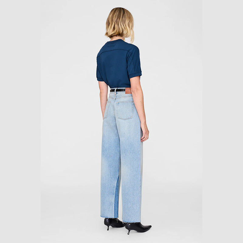 Women's Niche Front Letter Felt Affixed Cloth Shorts
