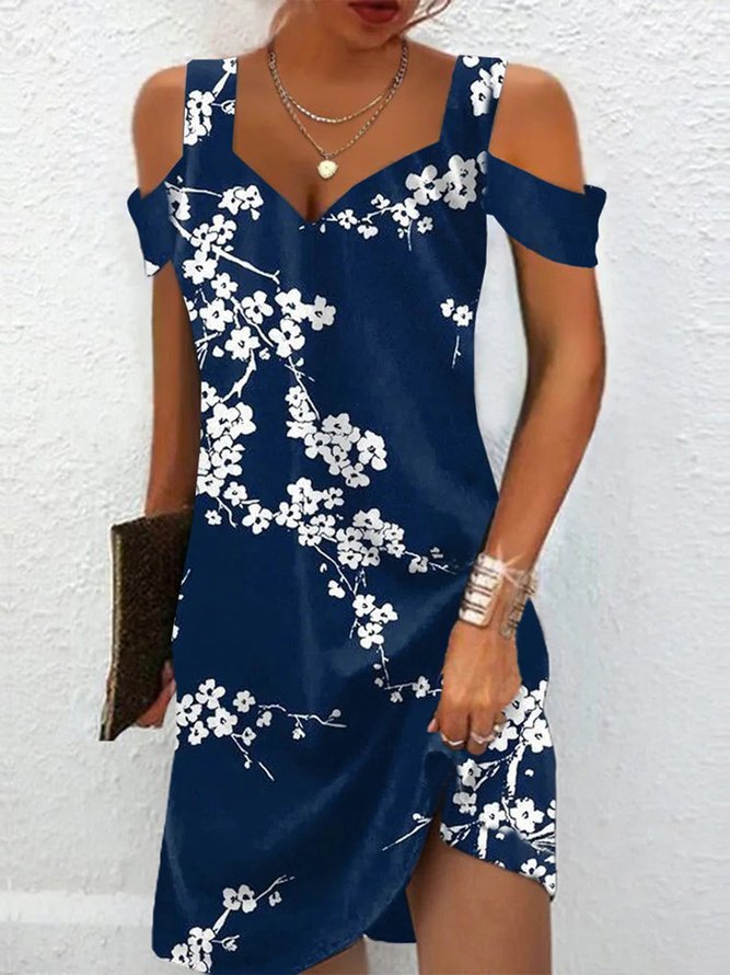 Women's Popular Summer Sexy Sleeves Printing Dresses