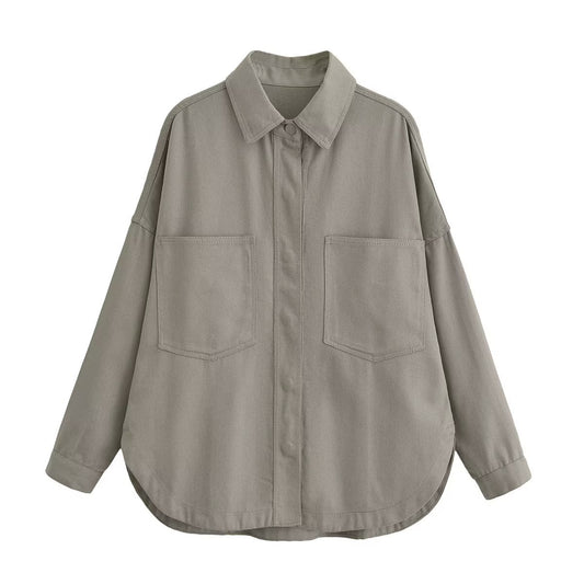 Women's Autumn City Leisure Washed-out Denim Coats