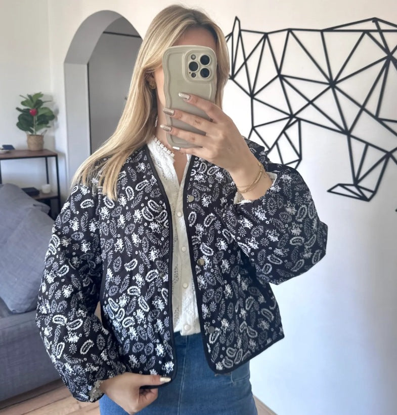 Women's Pink Printing Splicing Rest Assured Jackets