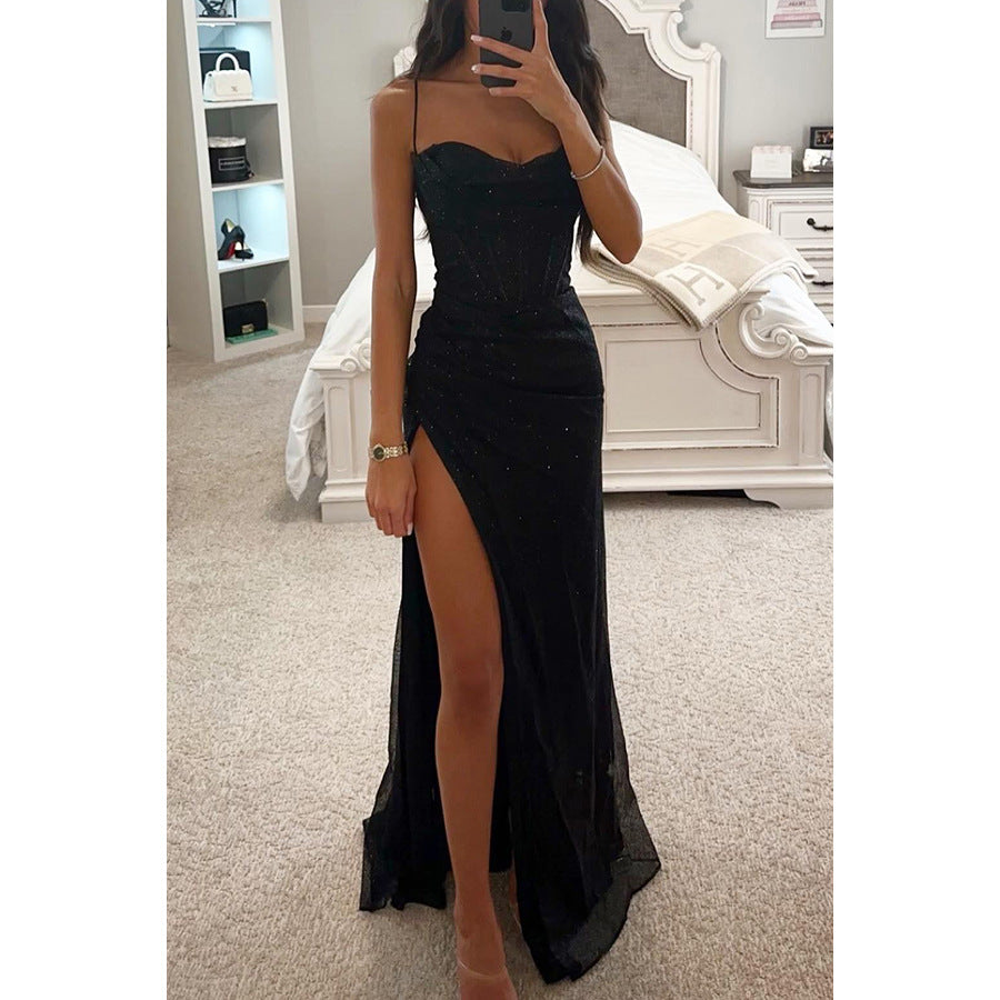 Women's Party Fashion Suspenders Dress Loose Casual Dresses