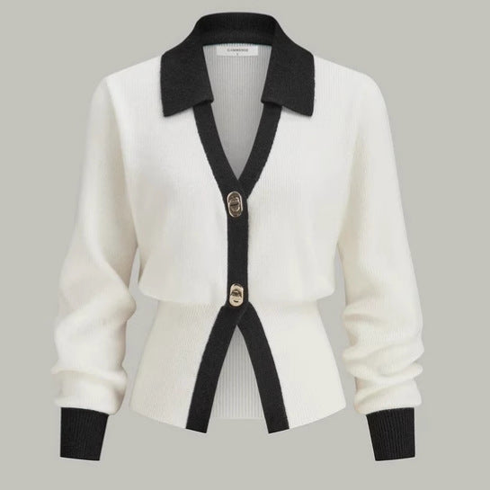 Women's Slim Fit Slimming Fashionable Long Sleeve Knitwear