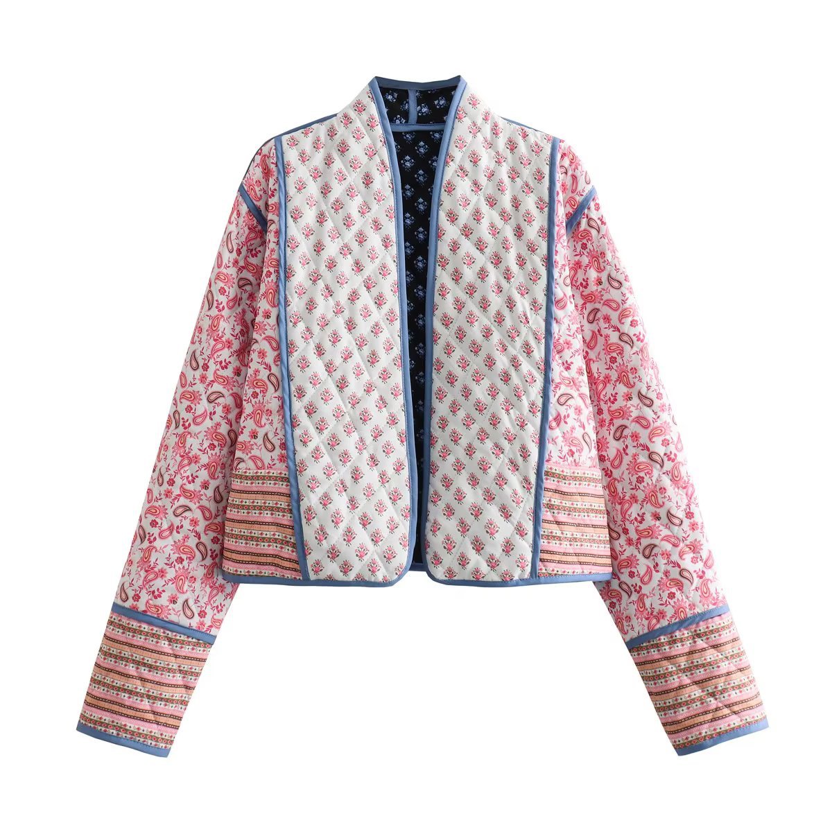 Women's Street Fashion Two-sided Wear Printed Coats