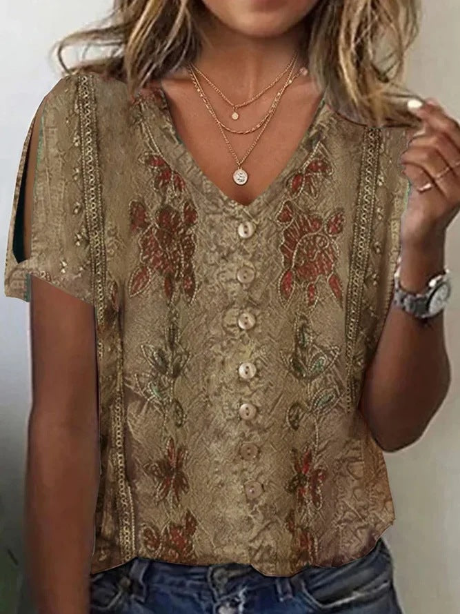 Women's Slouchy Classy Casual Sleeve T-shirt Blouses